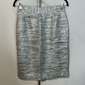 Kate Spade Metallic Silver Skirt